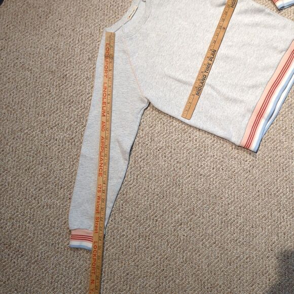 Marine Layer Jenny Sweatshirt Womens Small Gray Crewneck Pullover - Picture 3 of 8